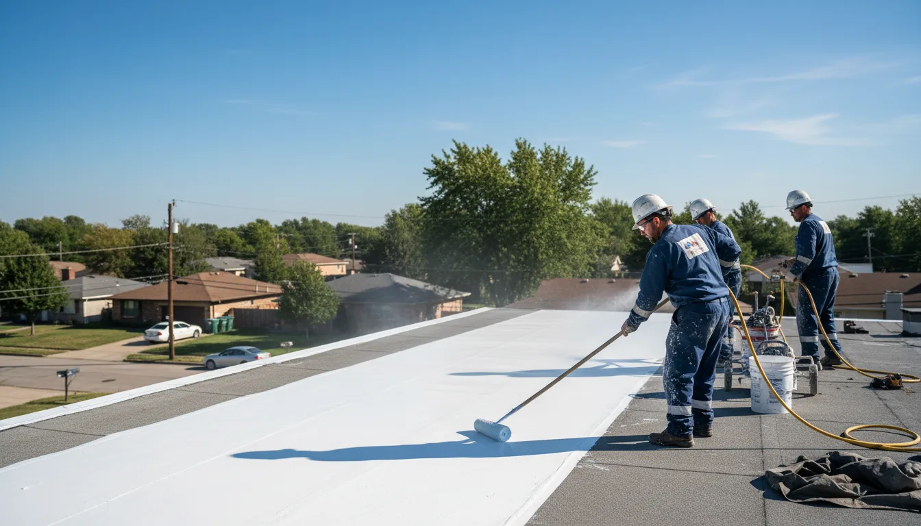 Commercial roof coating in Penn, PA near me